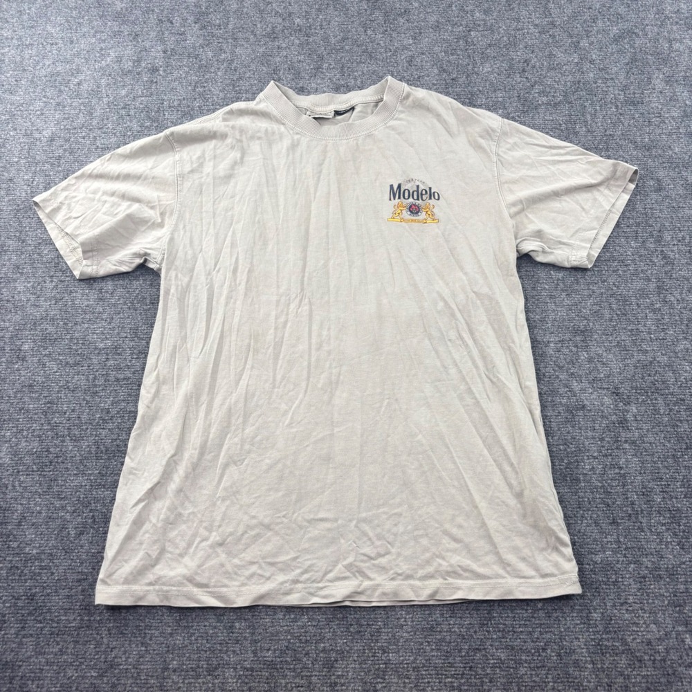 Modelo Especial T-Shirt Medium Gray Graphic Beer Brew Short Sleeve Men's